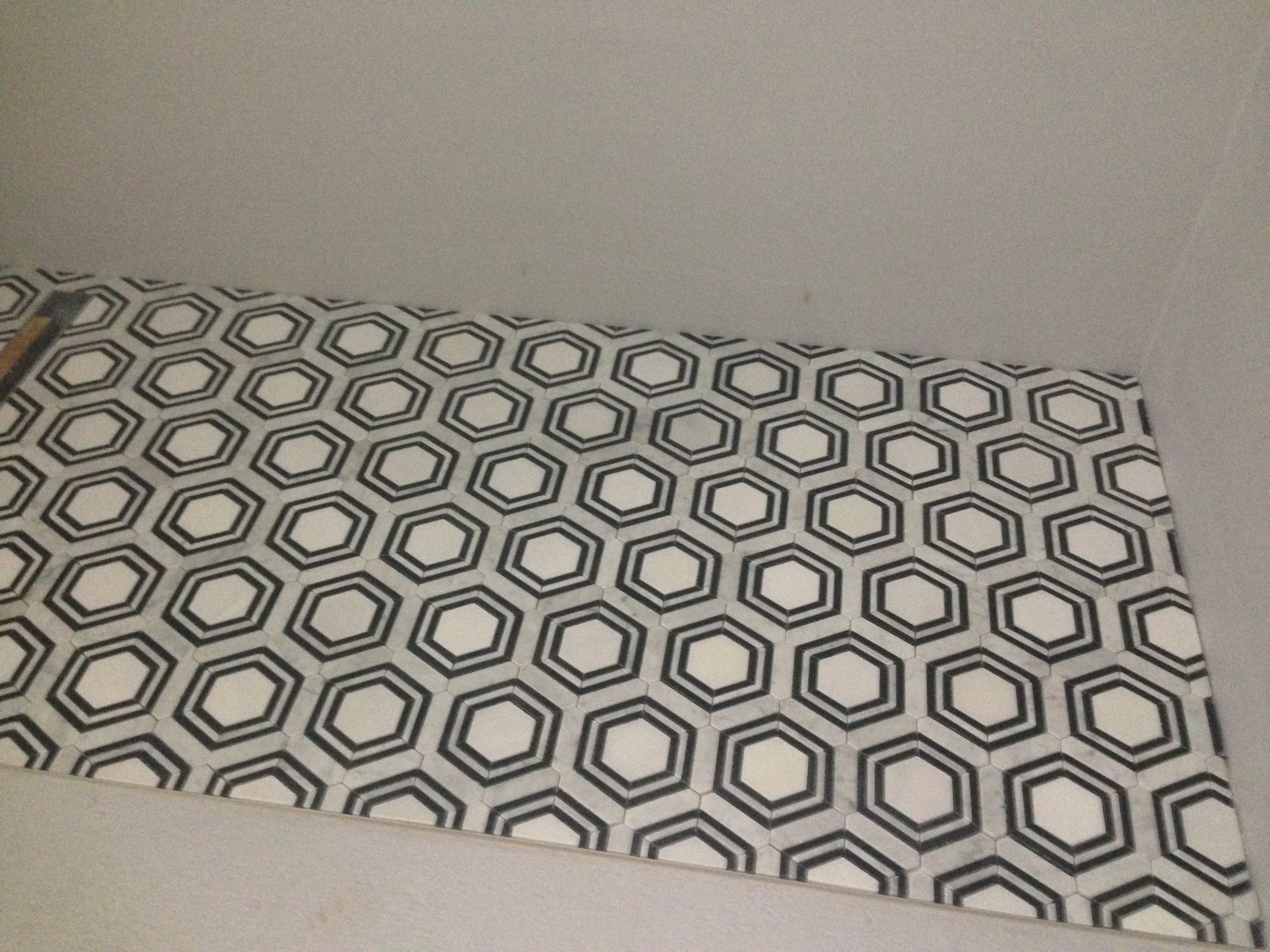 I'm in love with the main bathroom tiles.