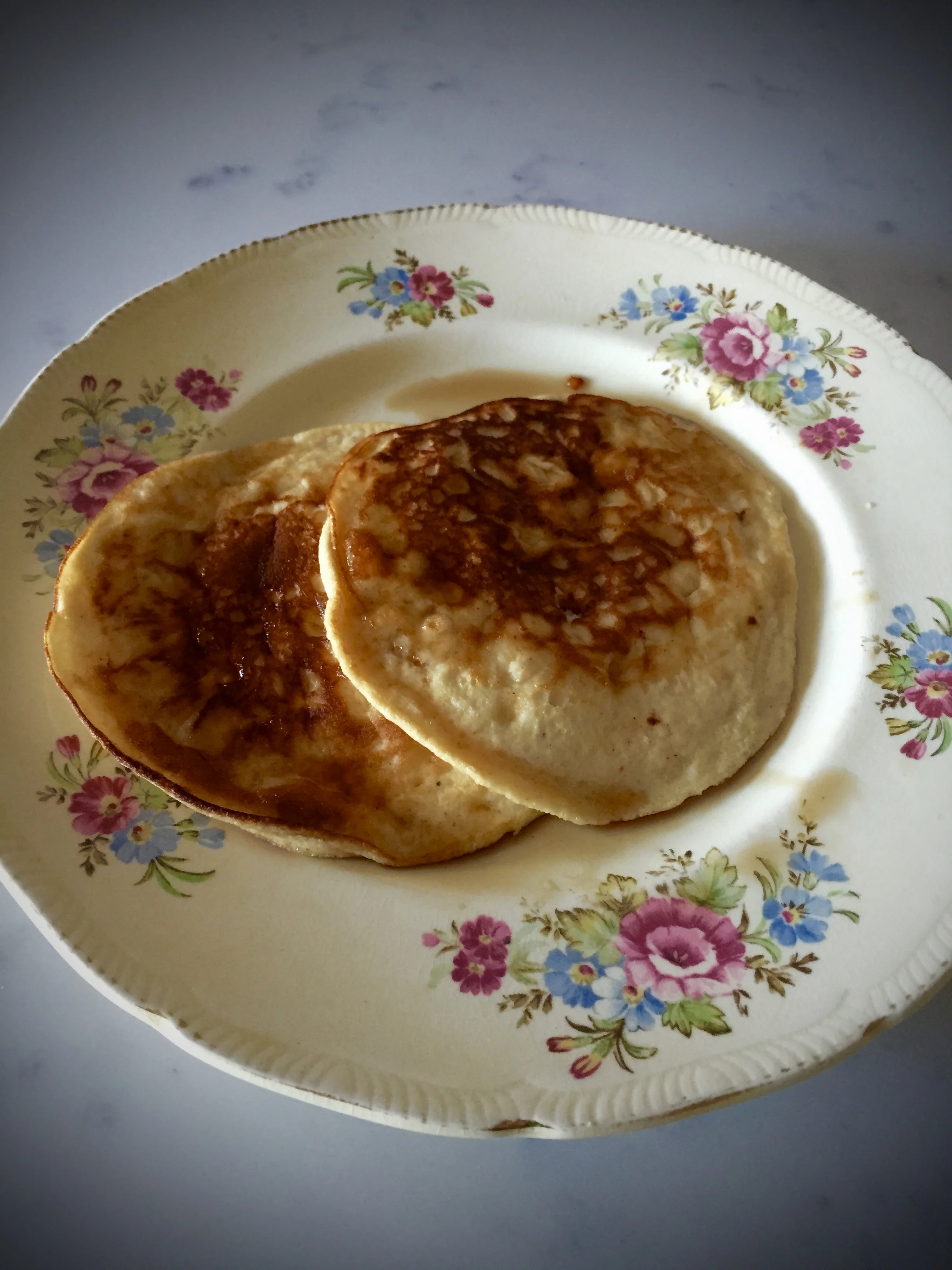 First attempt at flourless pancakes - will definitely try these again.