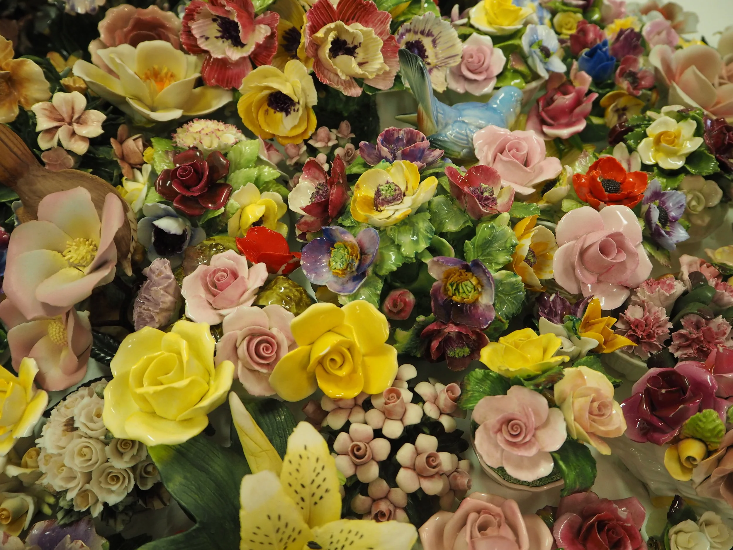 Part of Porcelain Garden by Louise Saxton