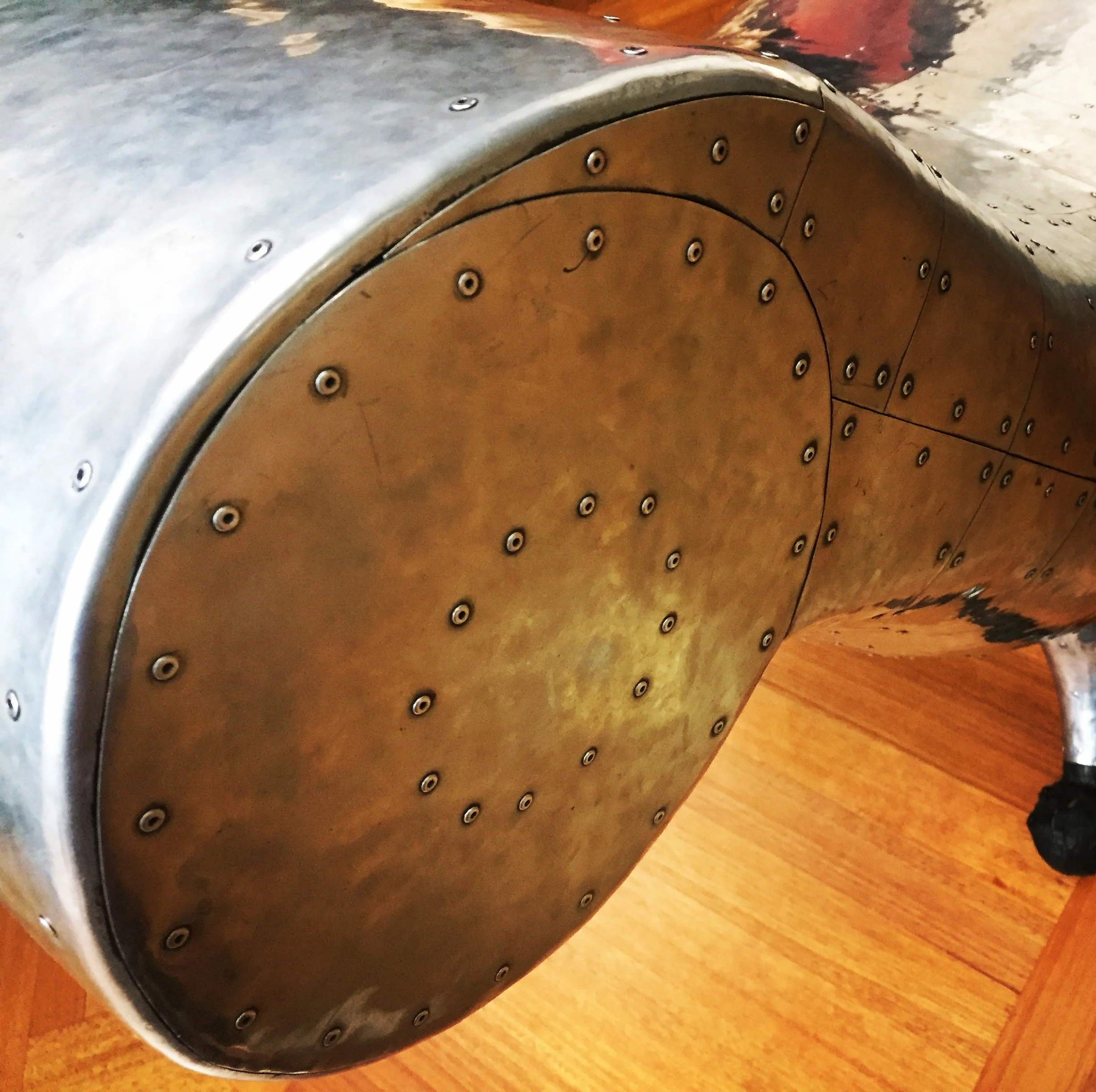 Part of Marc Newsom's prototype Lockheed Martin chaise in Art Gallery of South Australia