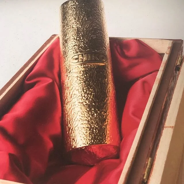 Never much of a fan of Chicko Roll but know someone who is. This gold version was gifted to #waggawagga in 1950 to commemorate the roll&rsquo;s launch @ Wagga Show