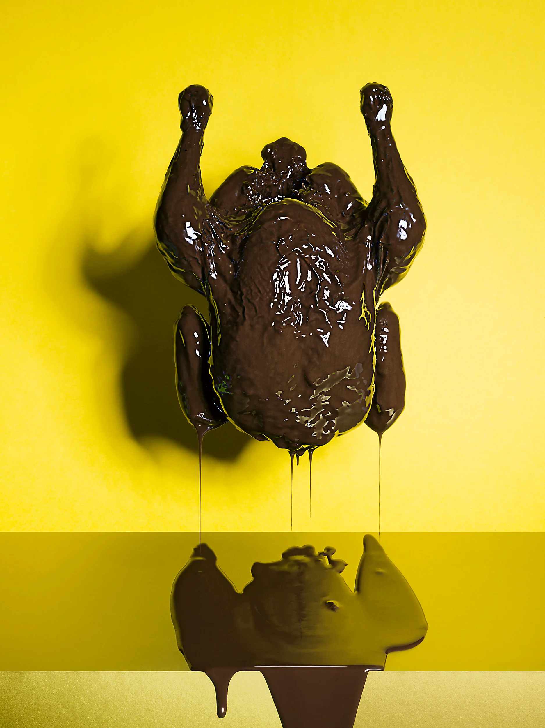 Food Photography: Markus Bassler with de Pönk, Schokoladenhuhn, roast chicken chocolate