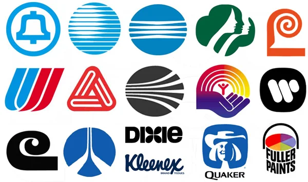 Logotipos creados por el diseñador Saul Bass.
