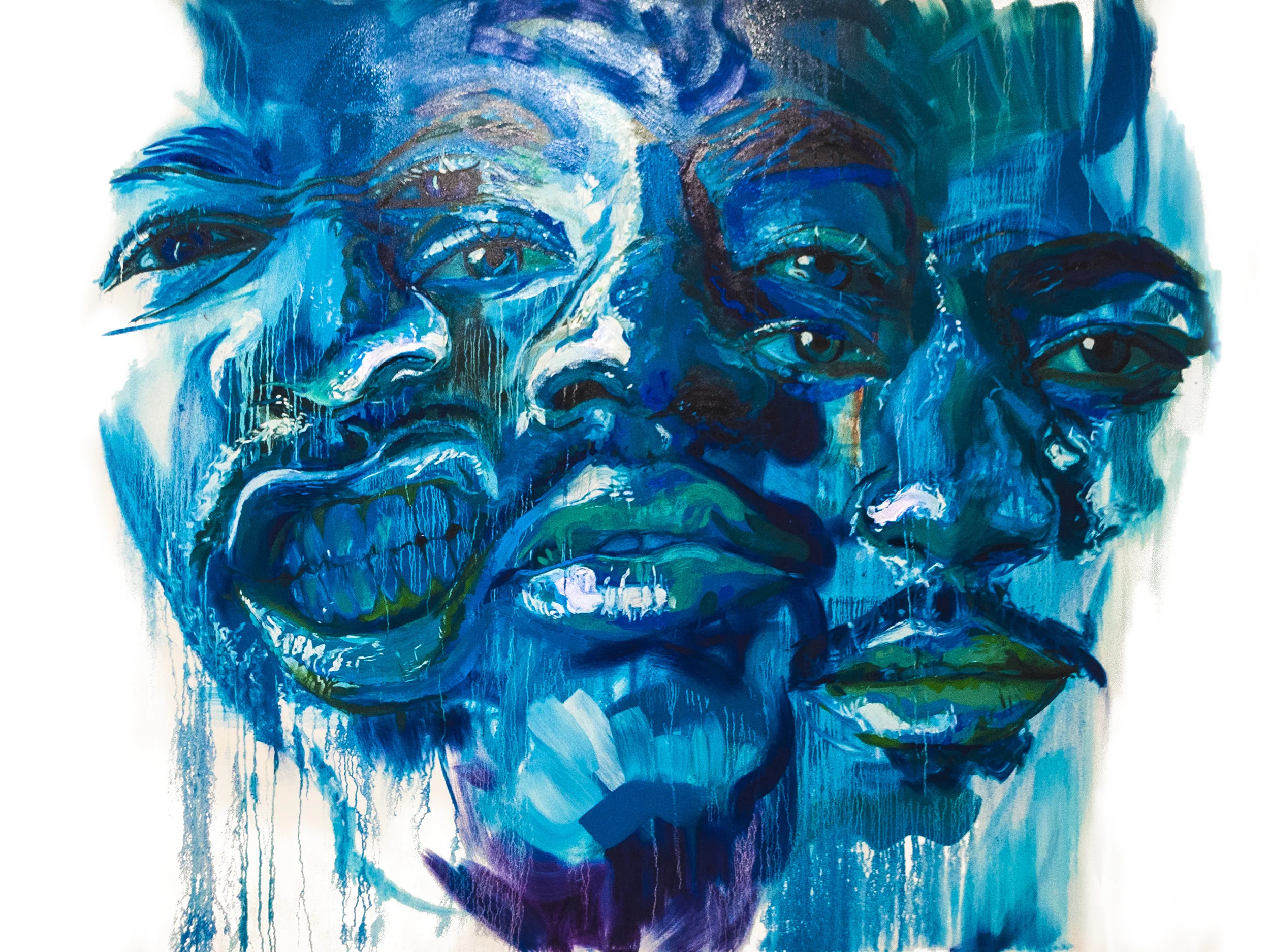 The Big Blue One, Oil on canvas, 2015