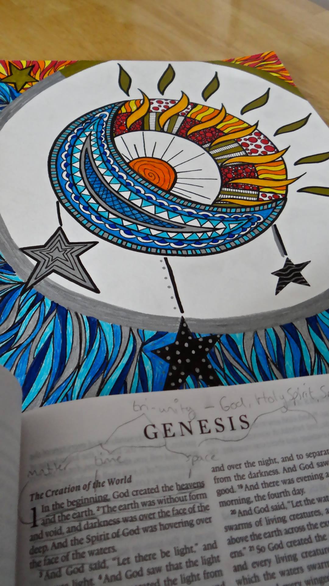 A Genesis 1 inspired "doodle" by Meredith Riggins