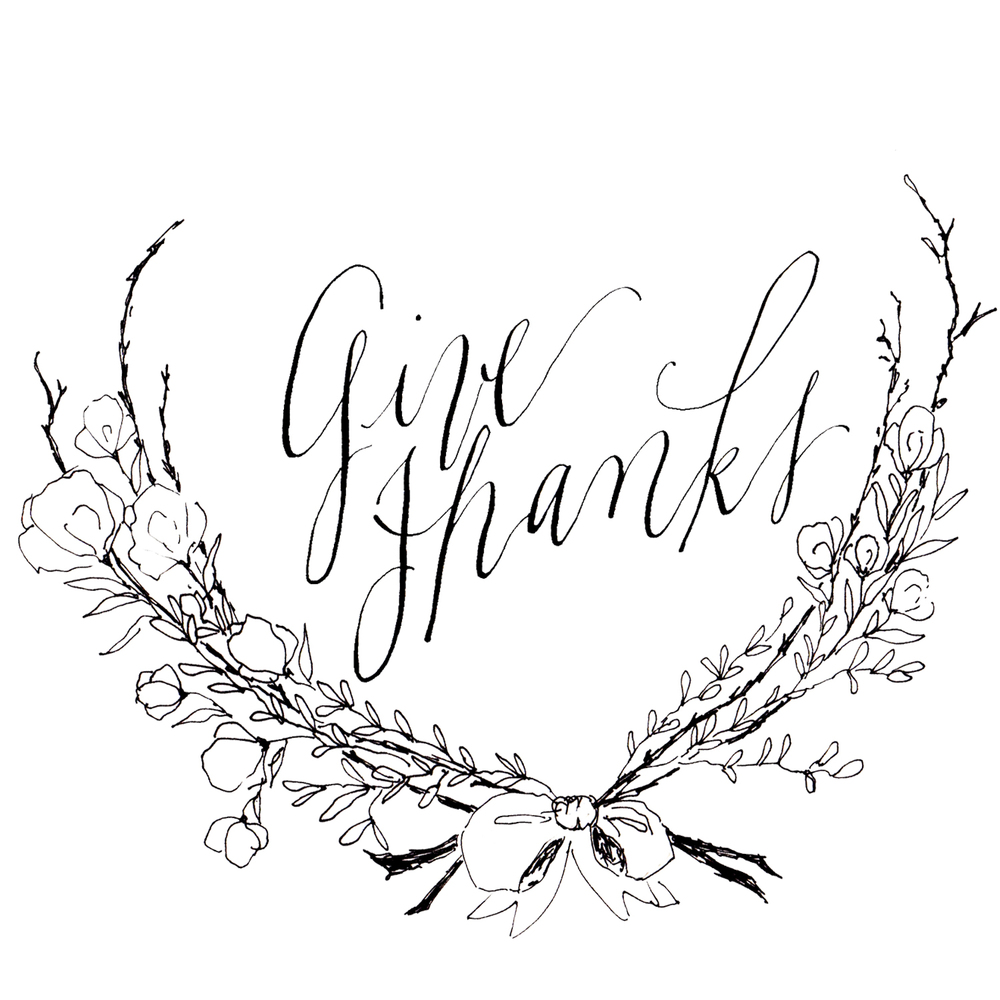 Give Thanks Free Thanksgiving Printable Design House Of Moira