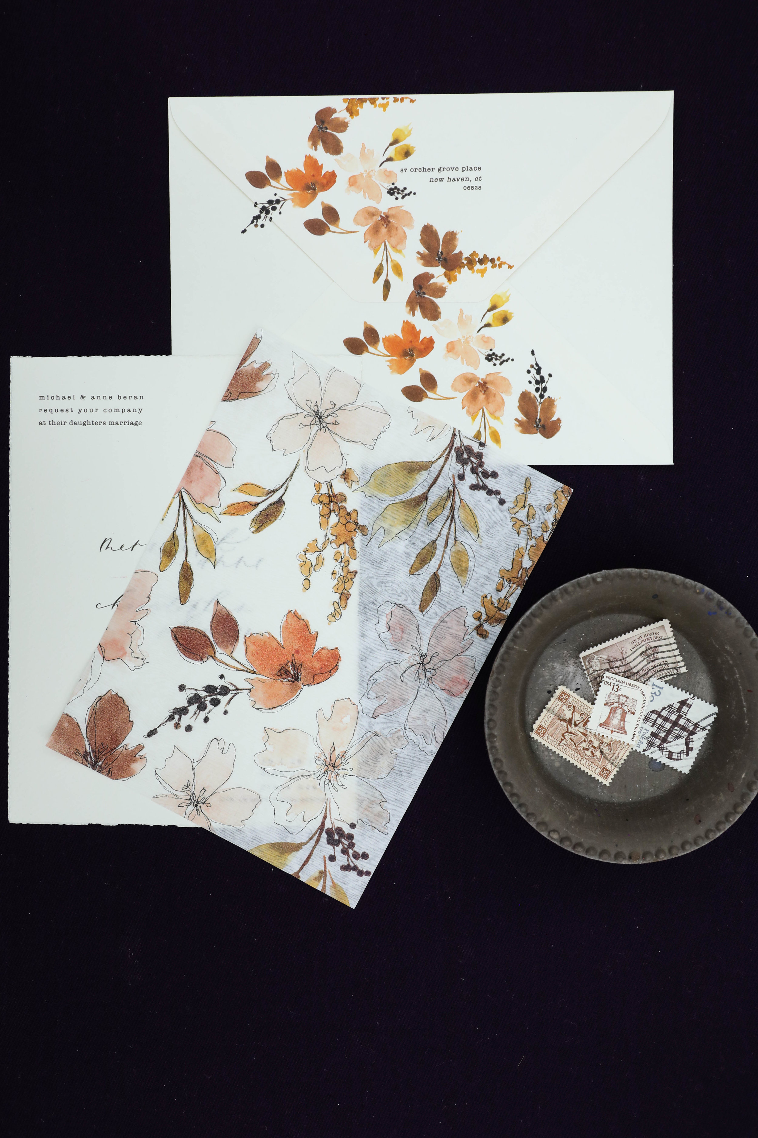 Design House of Moira | Bespoke | Fall Autumn Invitation
