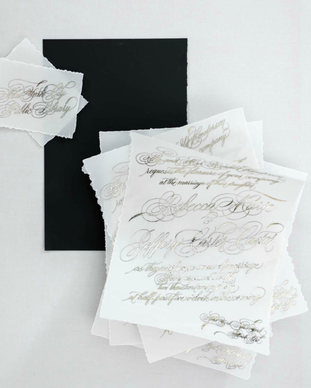 Black and White Modern Wedding Invitations | Design House of Moira 