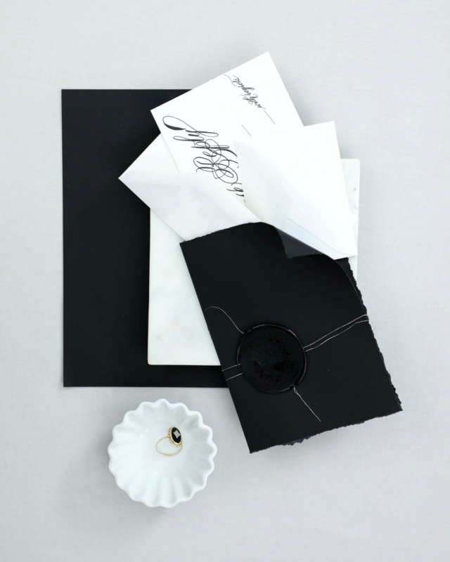Black and White Modern Wedding Invitations | Design House of Moira 