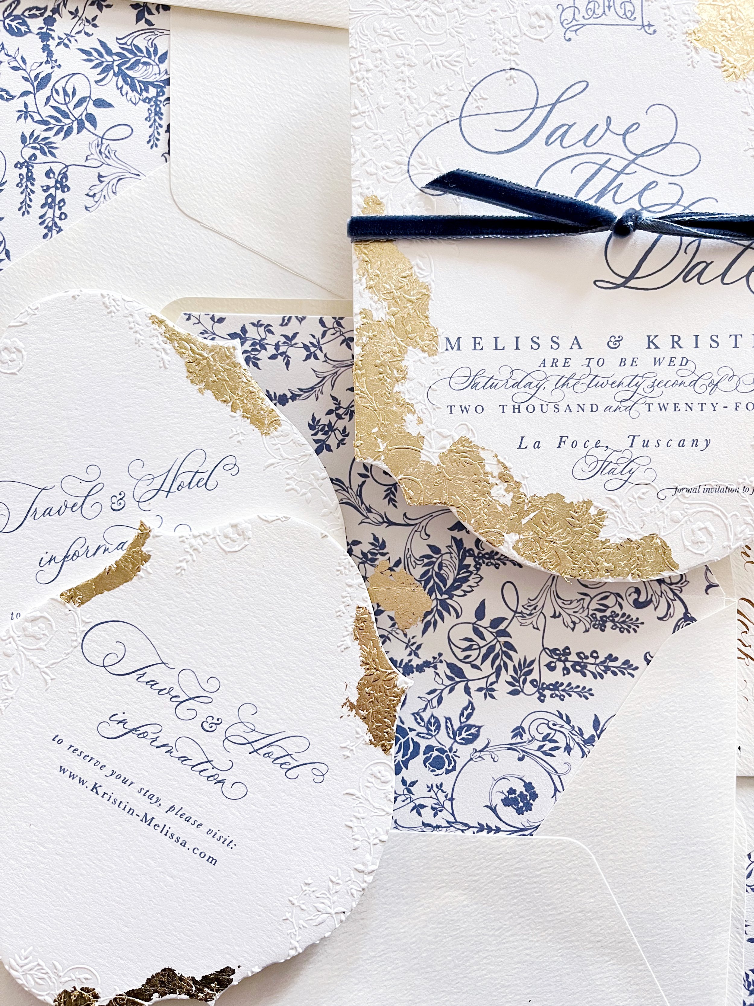 Custom Wedding Invitations | Embossed Wedding Invitations | Design House of Moira | Victoria Rothwell