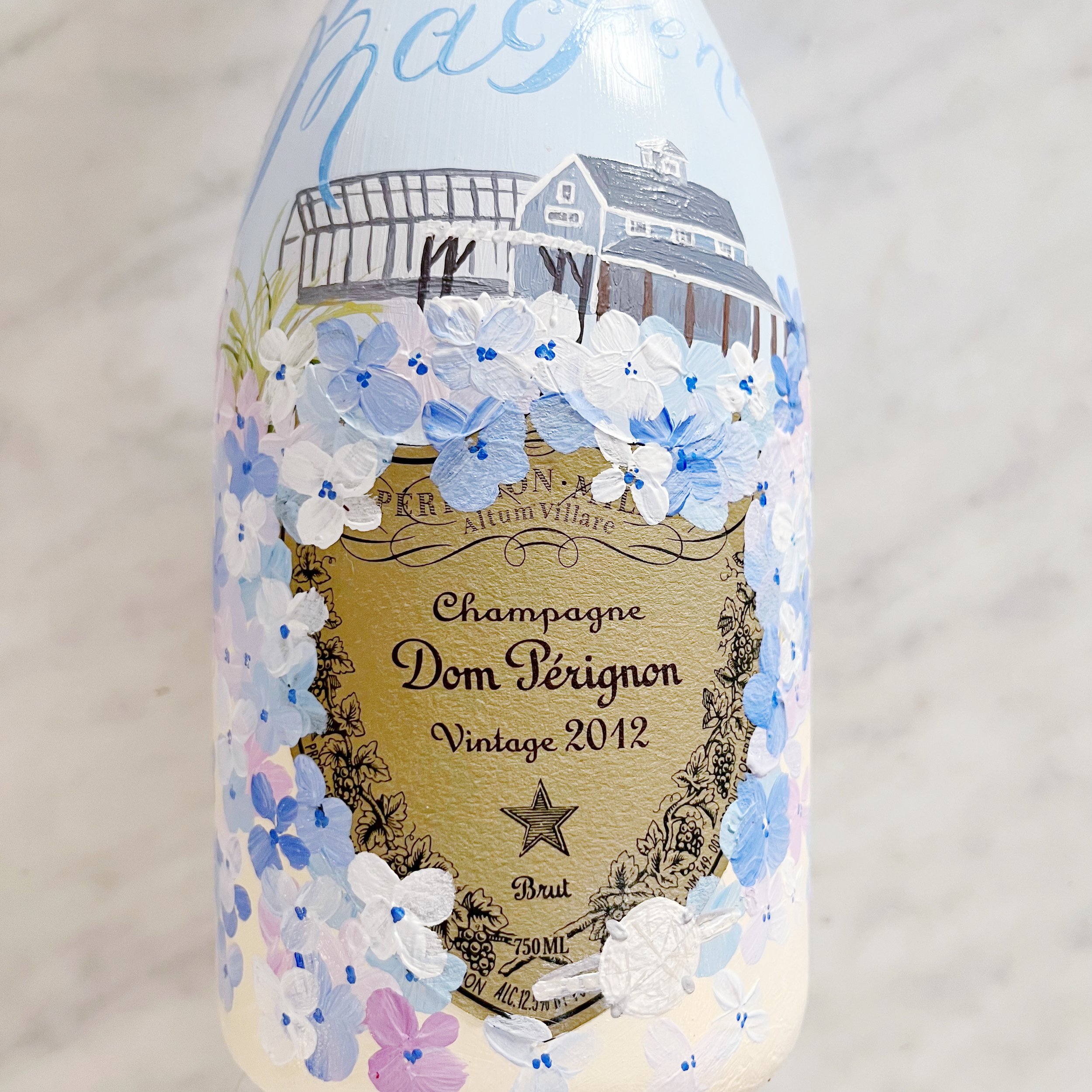 Handpainted Dom Perignon | Wedding Champagne | Victoria Rothwell