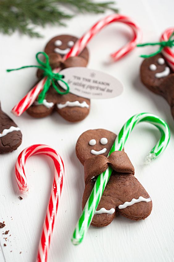 Chocolate Gingerbread Man holiday cookies