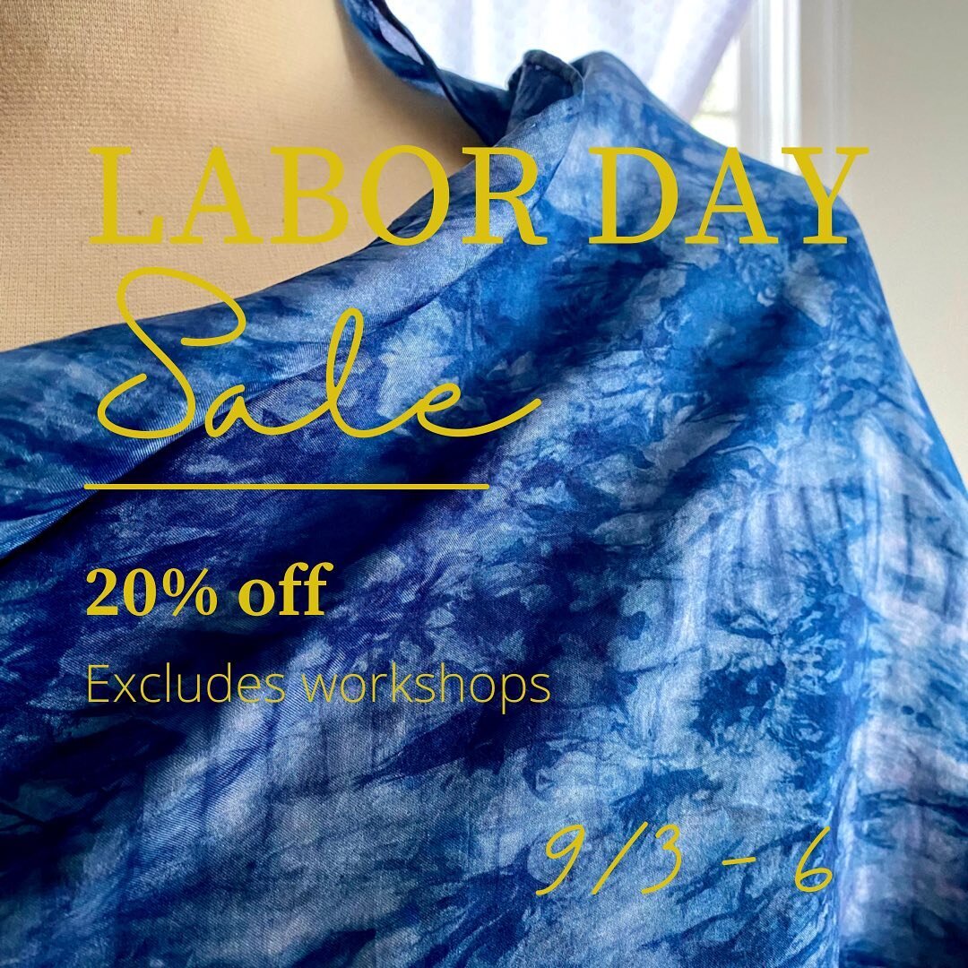 We are having a sale this Labor Day weekend! A good chance to get started on your Christmas list!
-
Just go to the shop page (chidesignindigo.com/shop) and in the payment area DON&rsquo;T forget to add the discount coupon LABOR20 to get your 20% disc