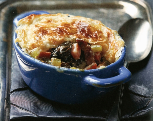 Oyster Pot Pie from Tin Fish Gourmet . Photo by Tracey Kusiewicz/Foodie Photography.