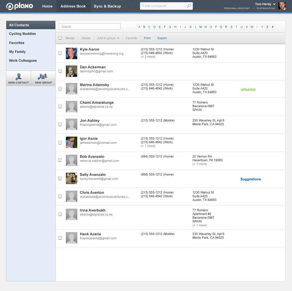plaxo the online address book solomon kidd address book online