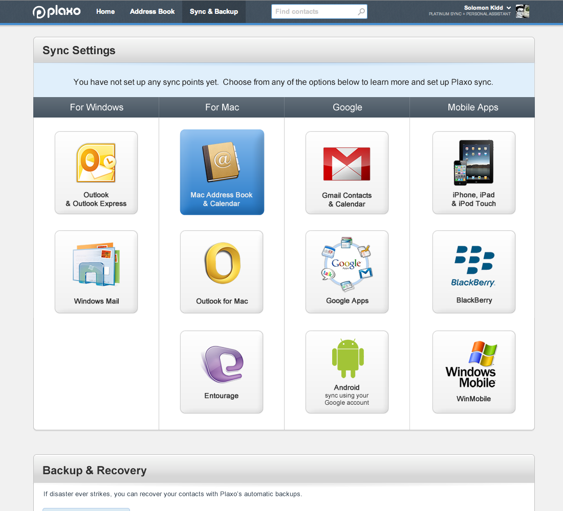 plaxo the online address book solomon kidd address book online
