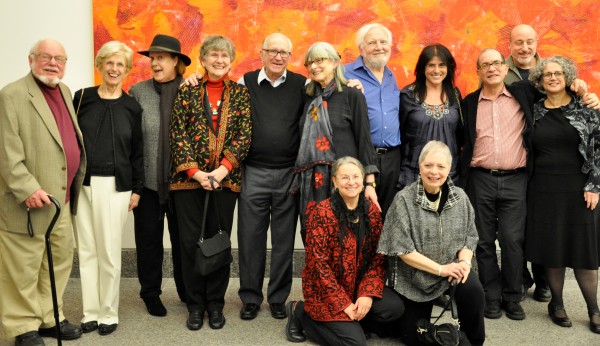 Pictured: Norton Juster, Anita Silvey, Johanna Hurwitz, Seymour Simon, Susan Roth, Larry Pringle, Laura Vaccaro Seeger, Diane DeGroat, Eve Feldman, Leonard Marcus, Mark Shulman, Paulis Waber