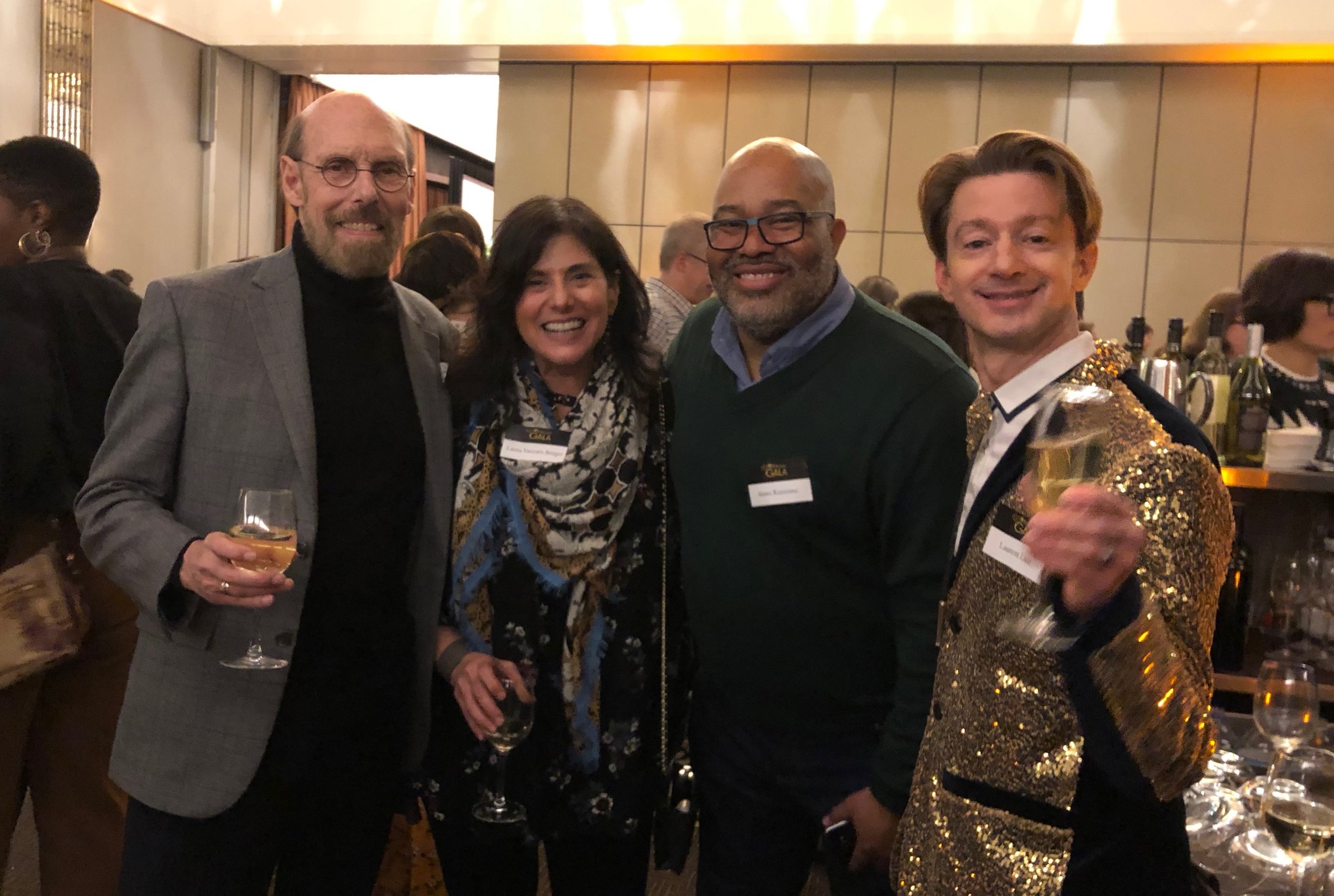 Pictured: Wendell Minor, me, James Ransome, Laurent Linn