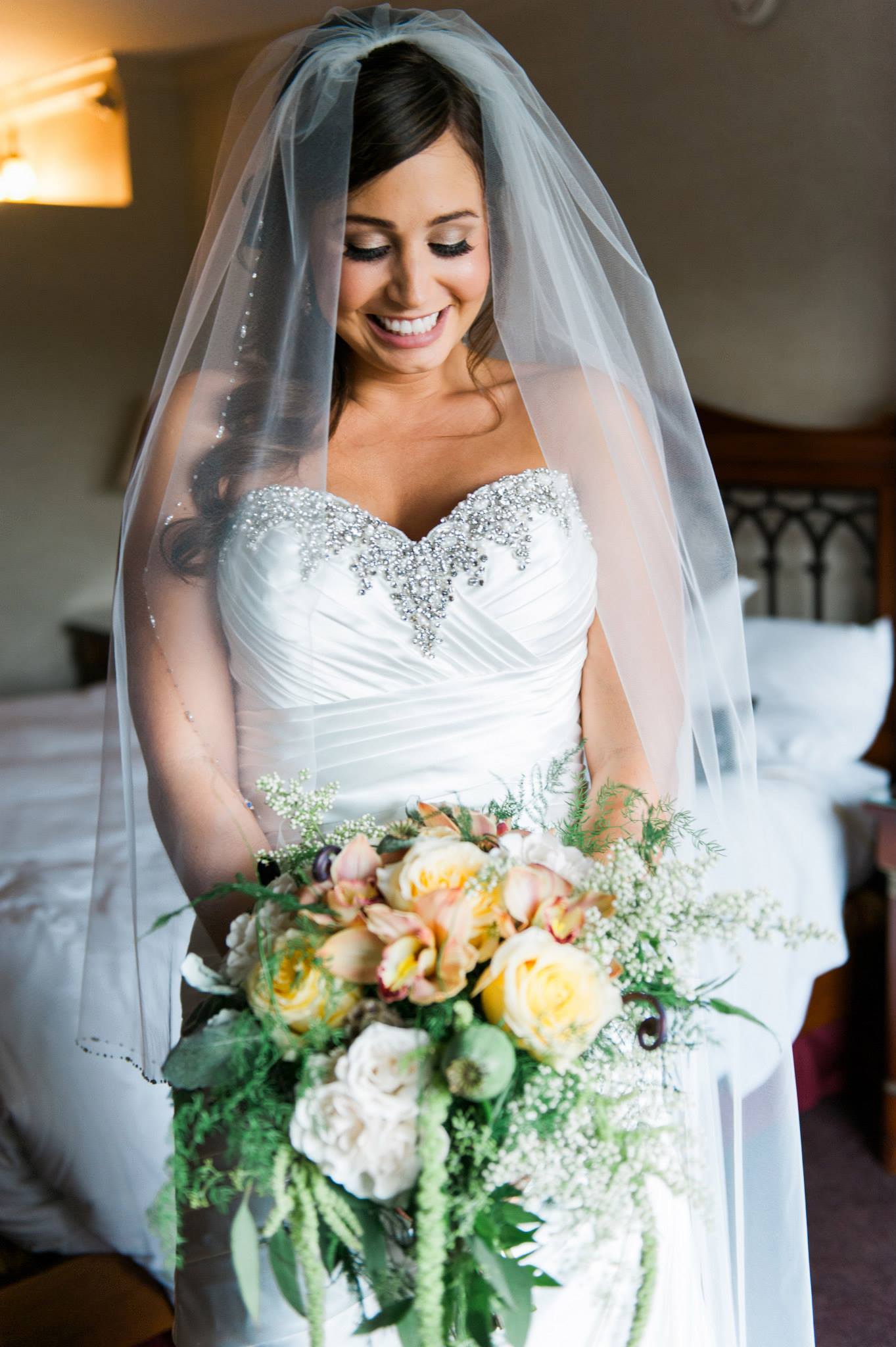 This is the moment we all wait for- the bride's reaction! Love at first sight!