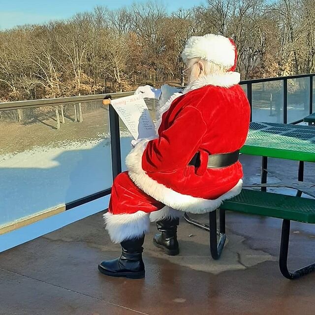 He's making a list and checking it twice! Hope you're on Santa's nice list this year! Merry Christmas to all our friends and family!!