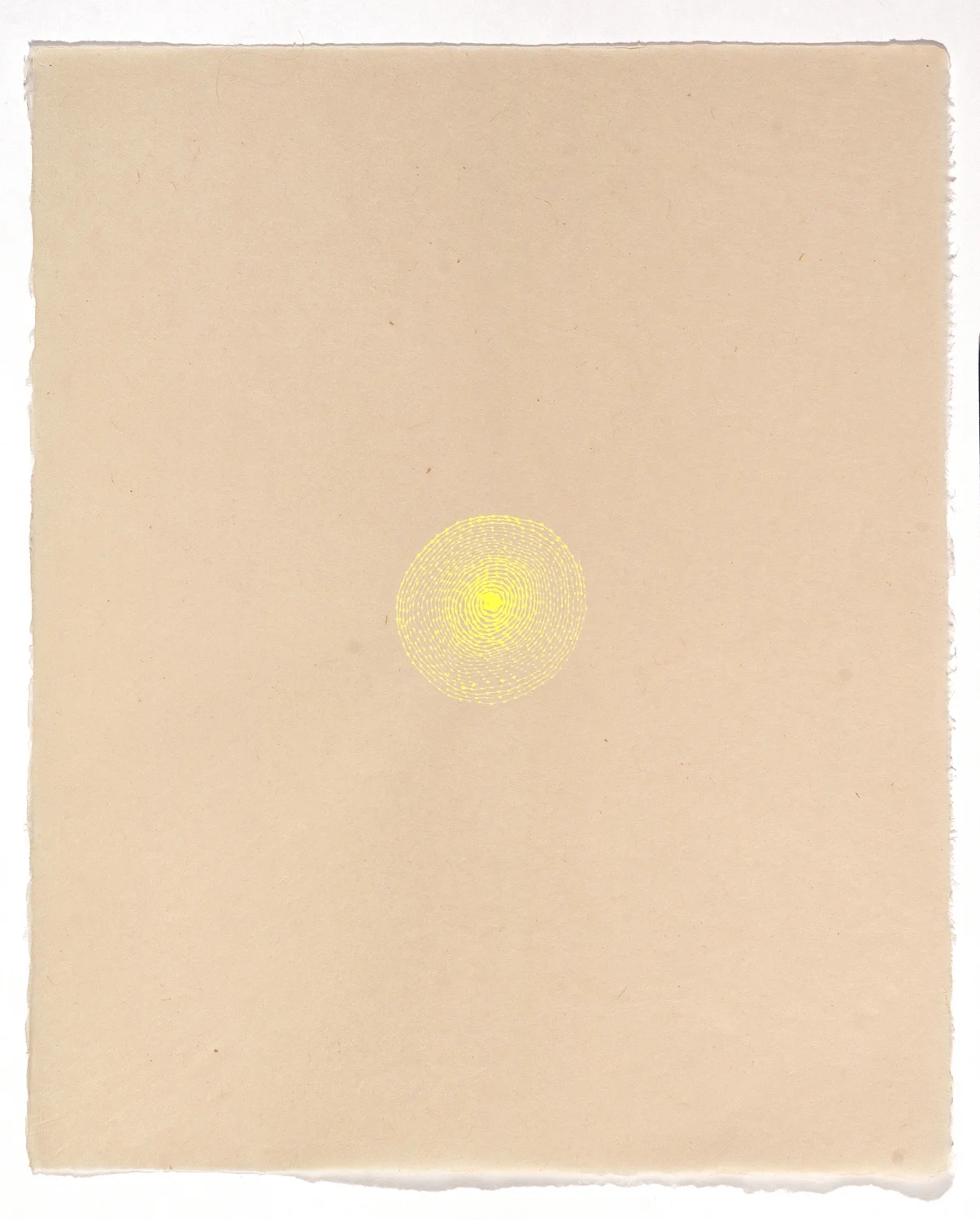 Untitled - #13, Japanese paper, ink, 17 x 20.5 inches, 2003