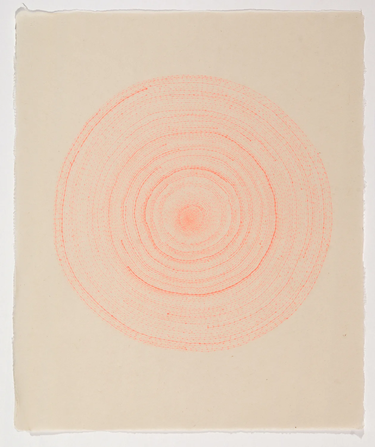 Untitled - #9, Japanese paper, ink, 17 x 20.5 inches, 2003