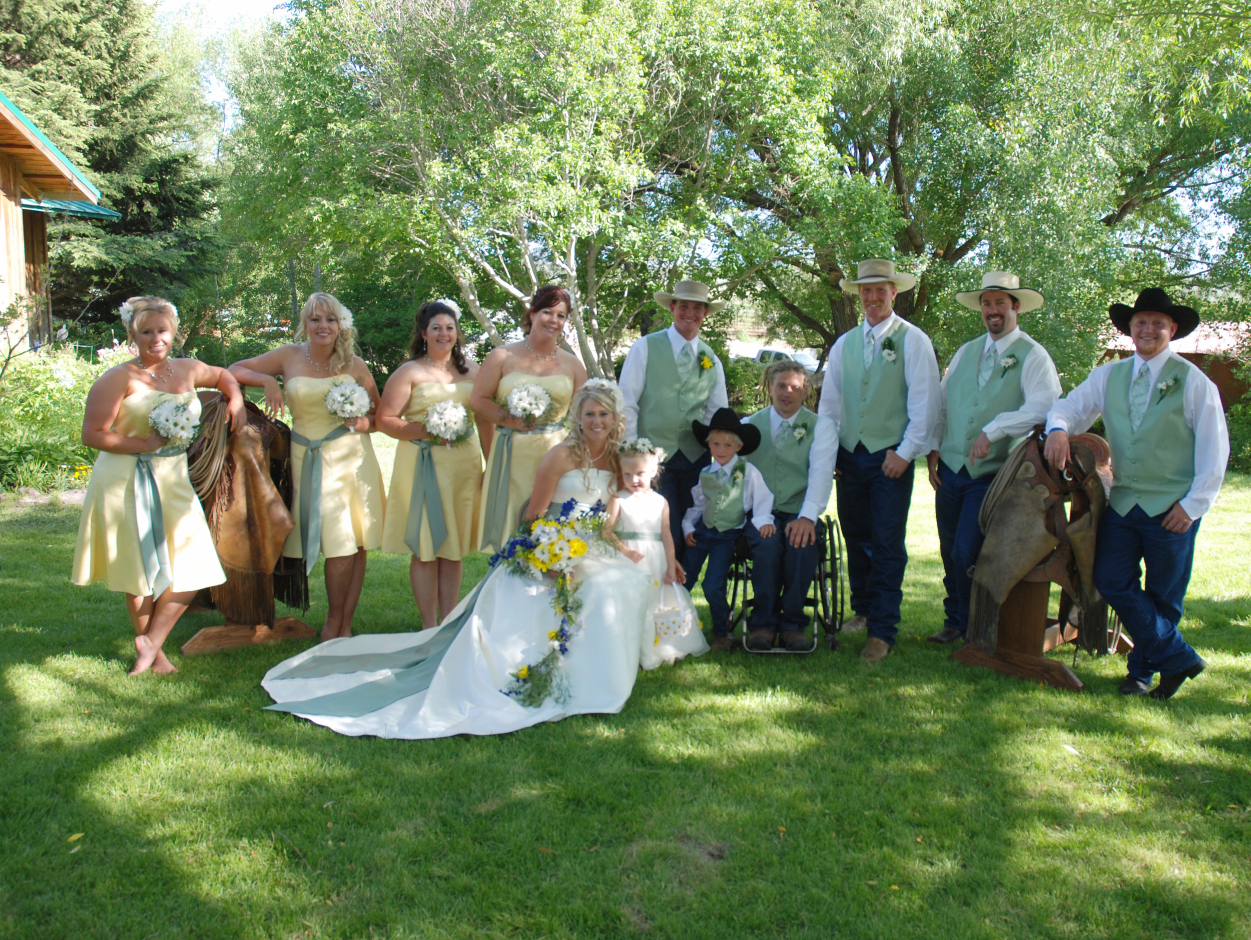 Rustic Wedding Party