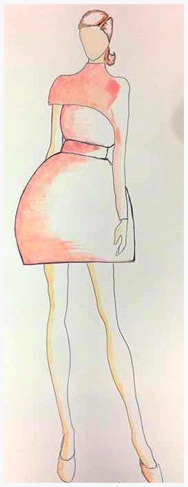 Pink modern dress