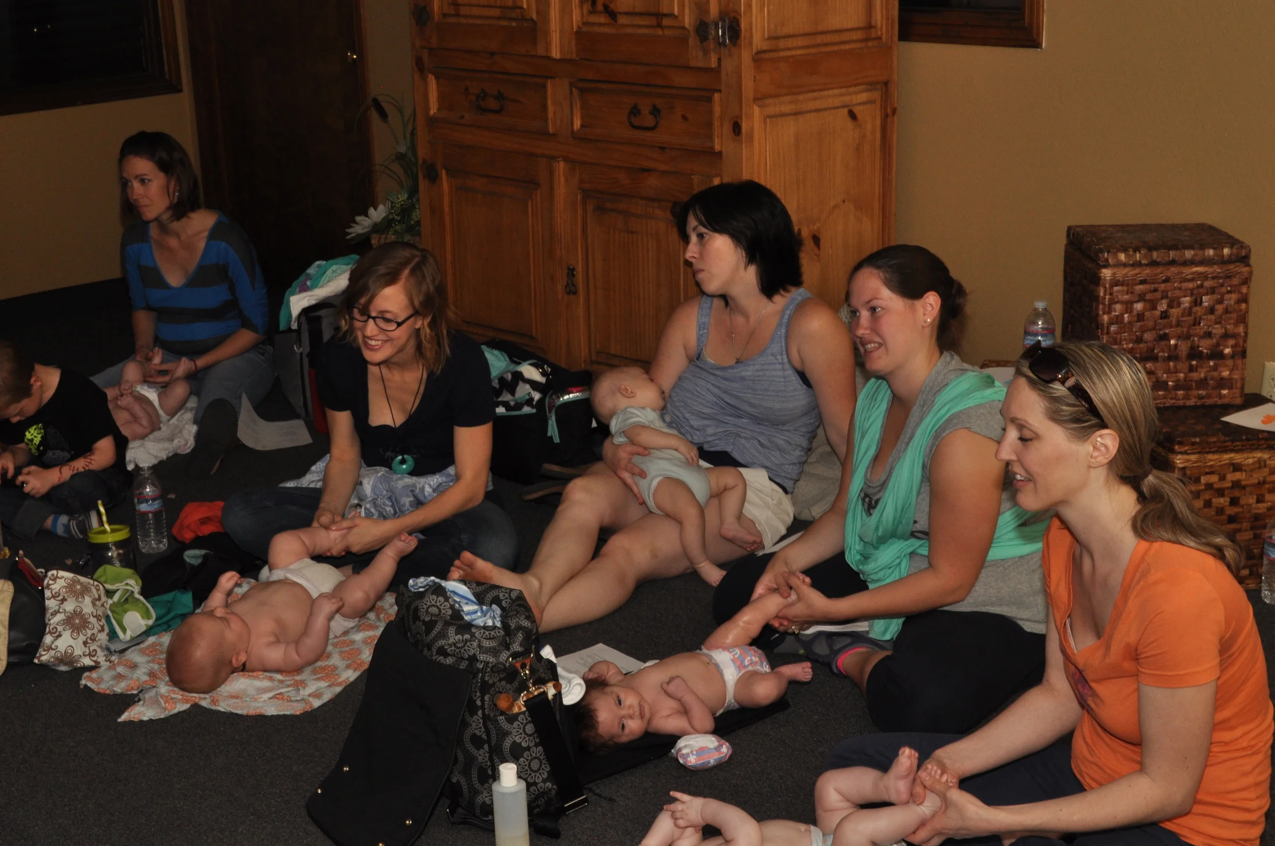 The babies seem to be enjoying this class from Bump to Breast Fest 2015!