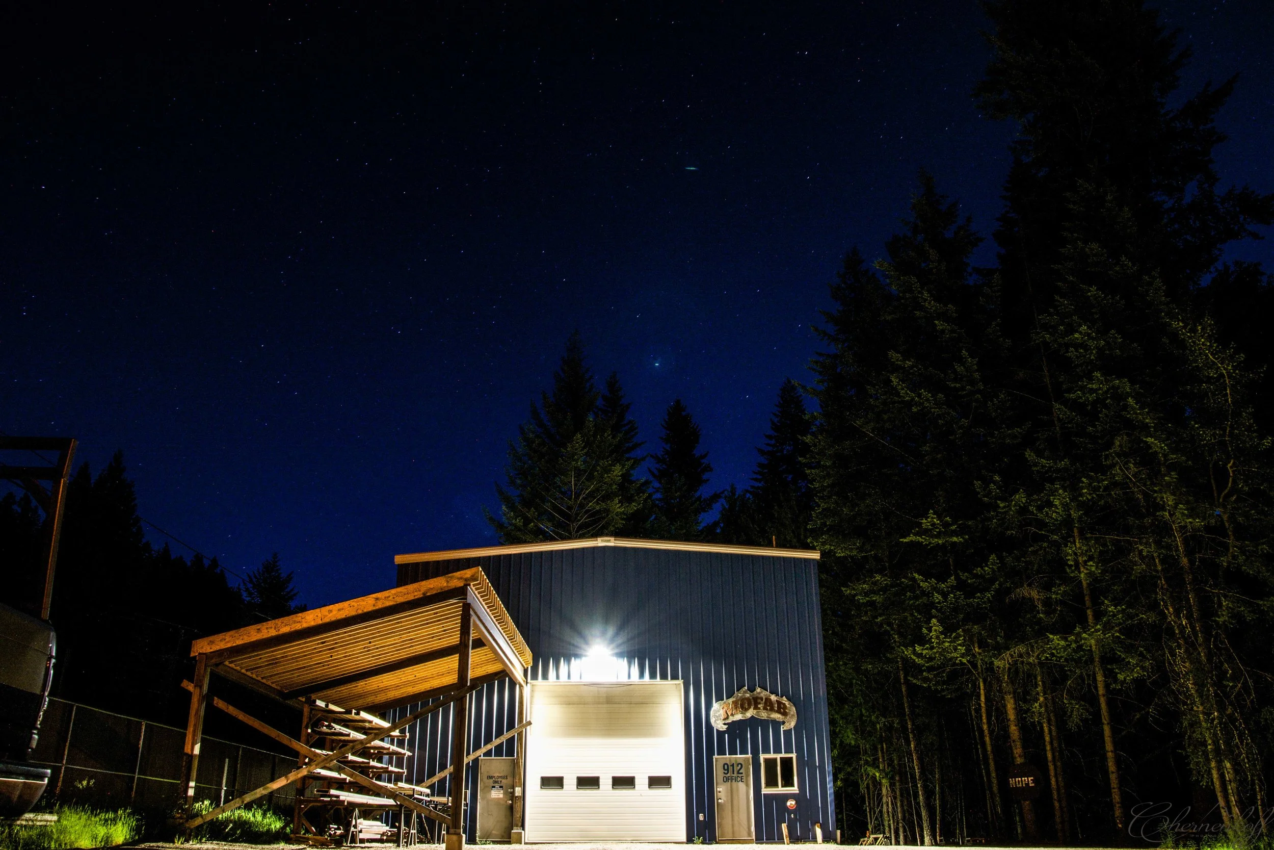 Our shop located at 912 Blackbear Drive in Rossland, BC