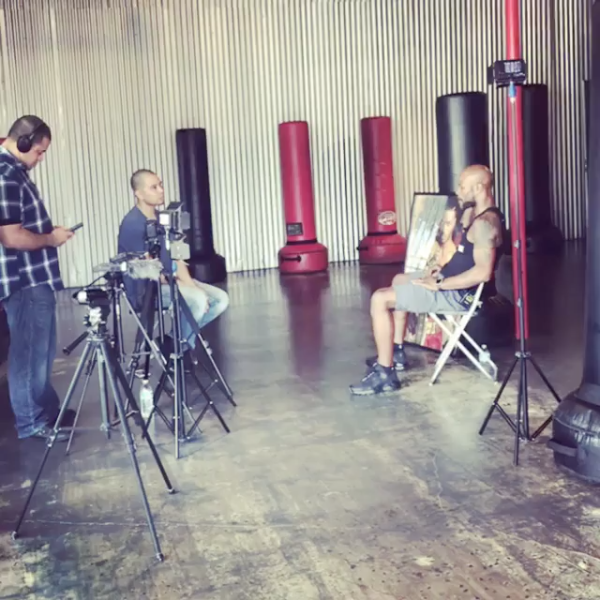 Ray Roman on set for Terry Norris interview.png