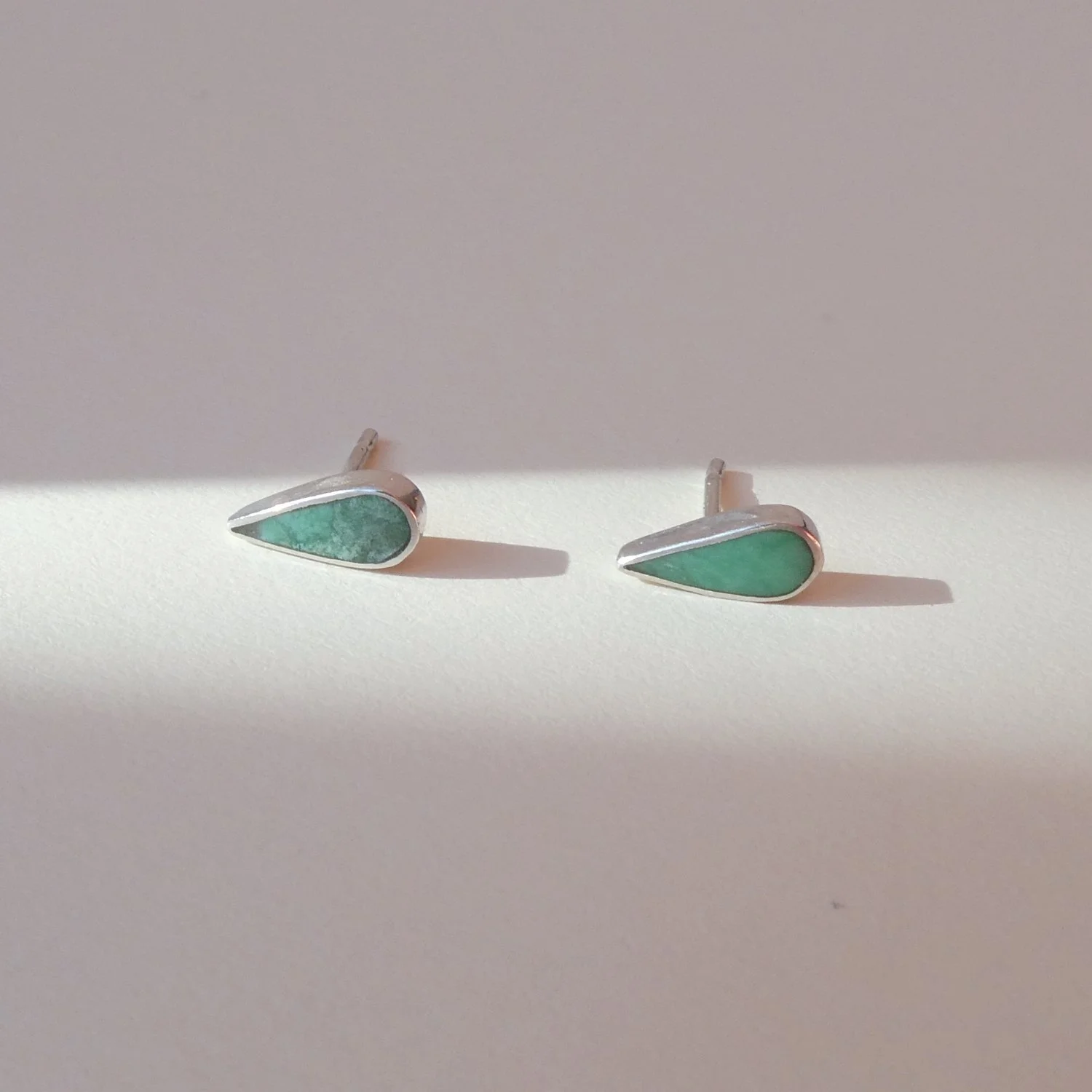 tear drop studs variscite.JPG