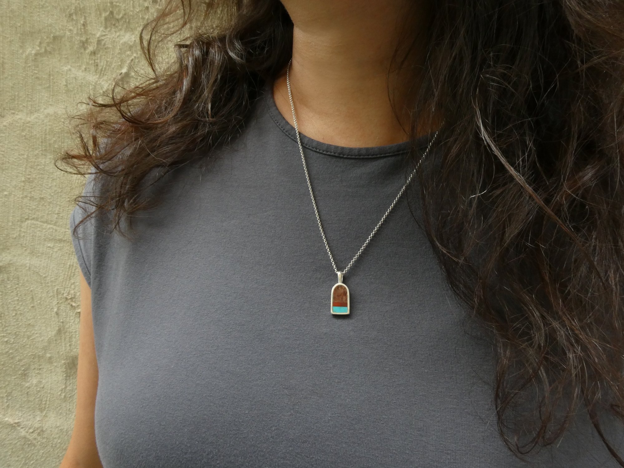 mini arch doorway pendant on body.JPG