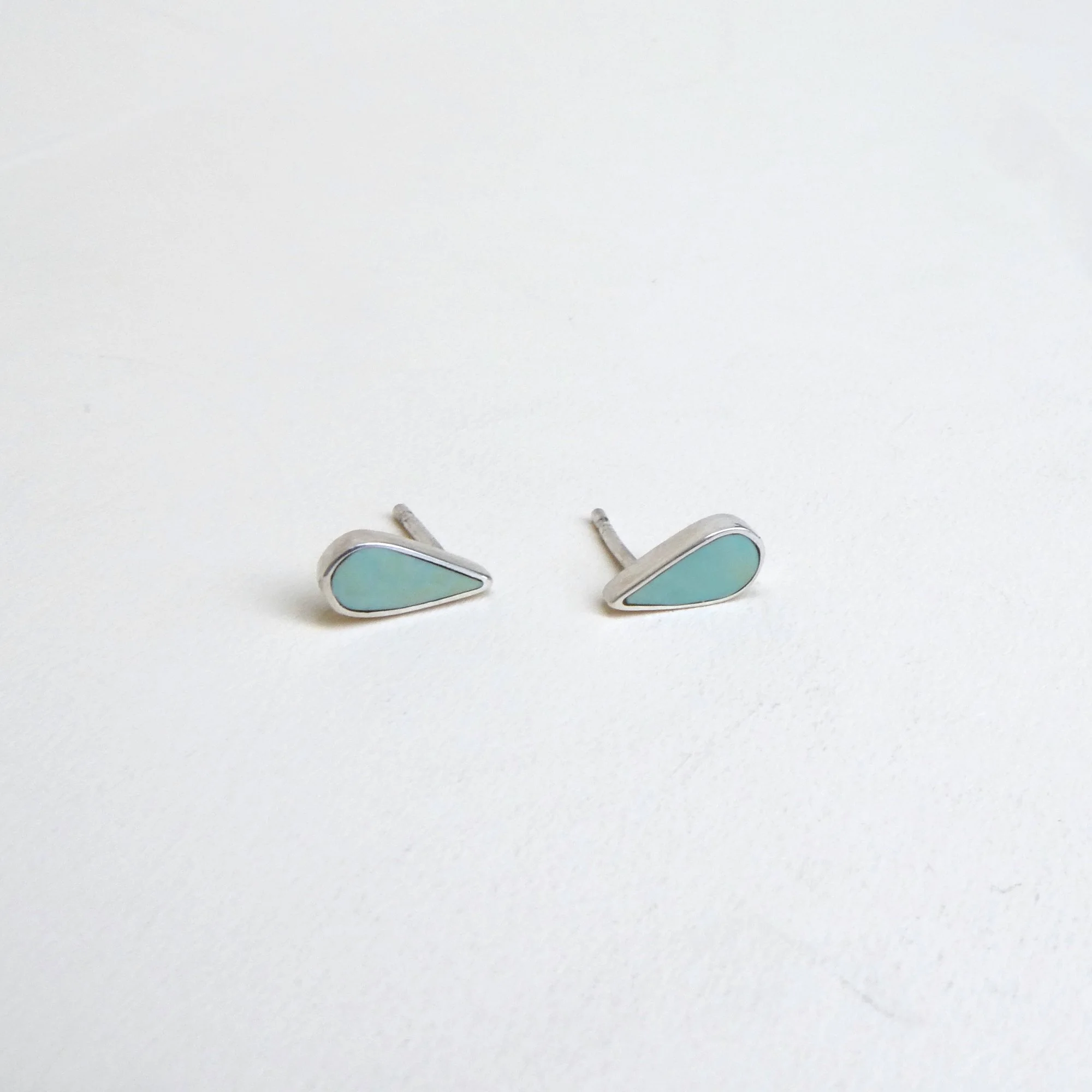 mini tear drop studs variscite.JPG