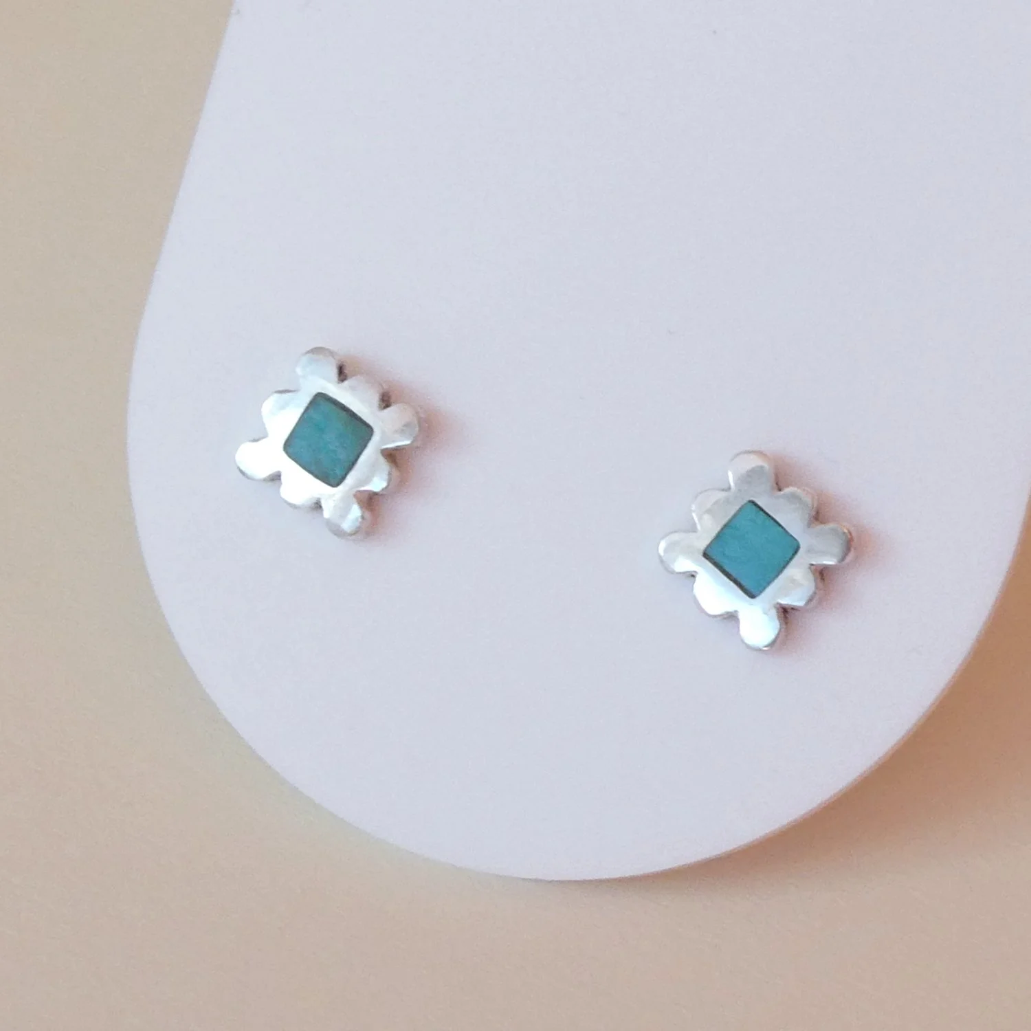 squareflower studs turq 2.JPG
