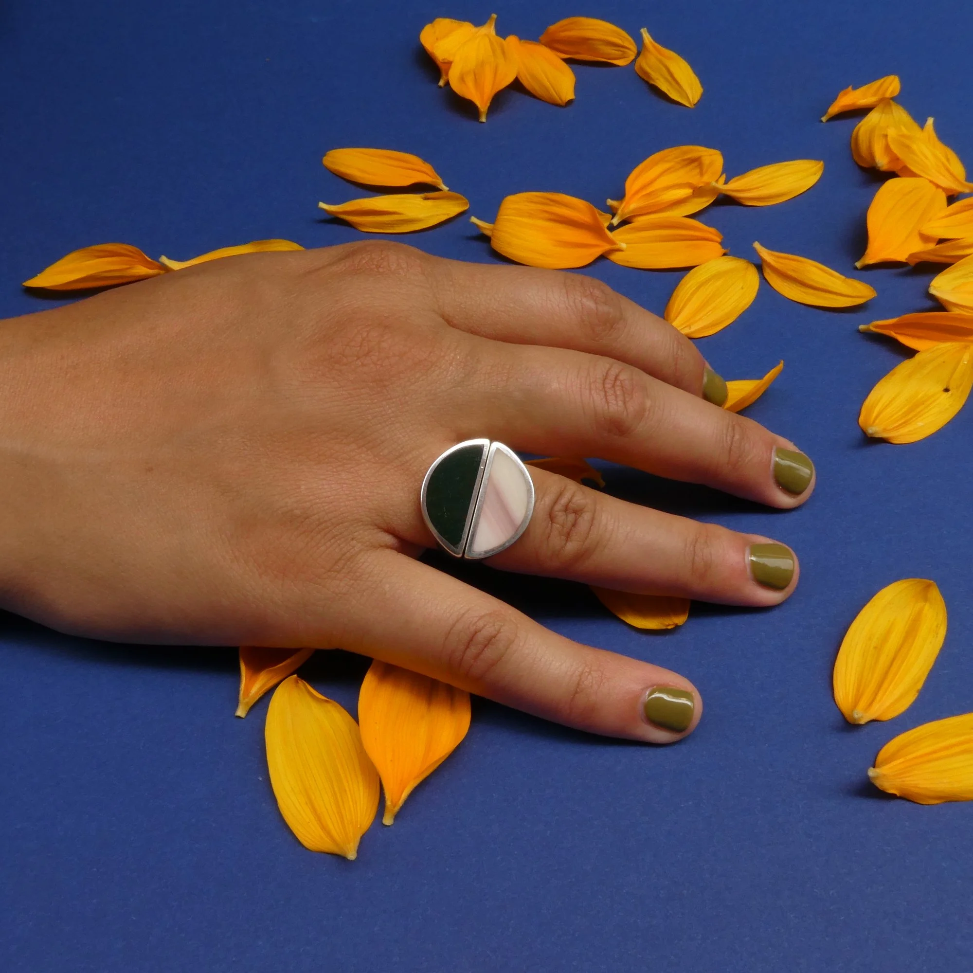 low arch rings pink and bloodstone .JPG