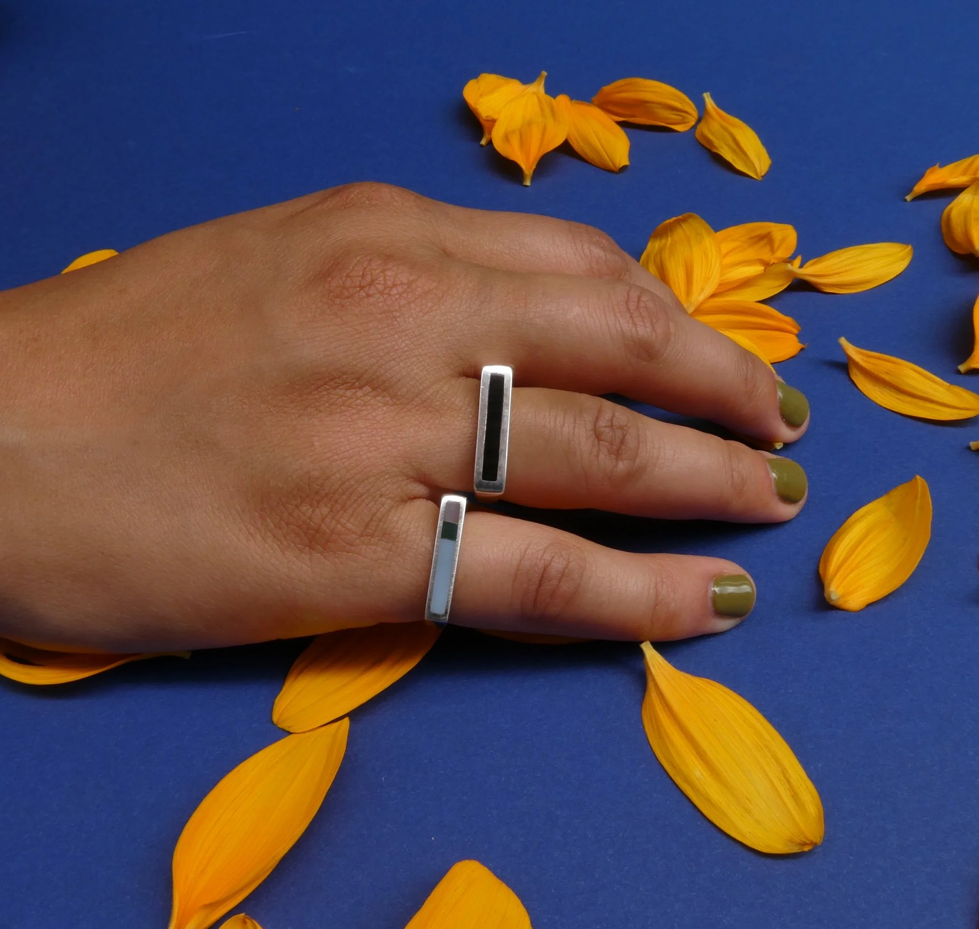 slender bar ring boxy bar ring on hand.JPG