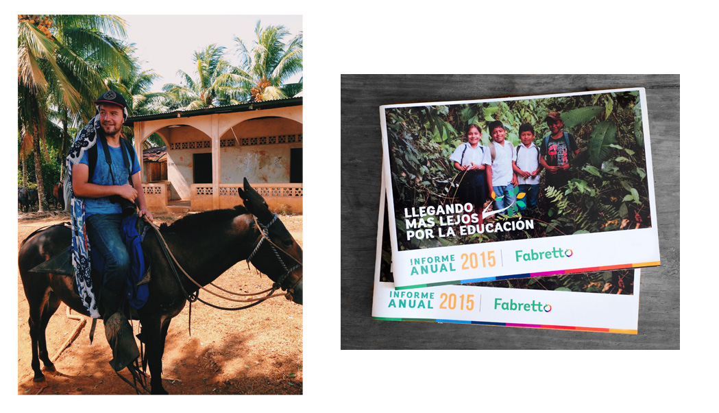 On the left - That's how we roll. On the right - Fabretto Foundation Annual report cover with pictures that I took in RAAS. You Can see the whole version here (click)