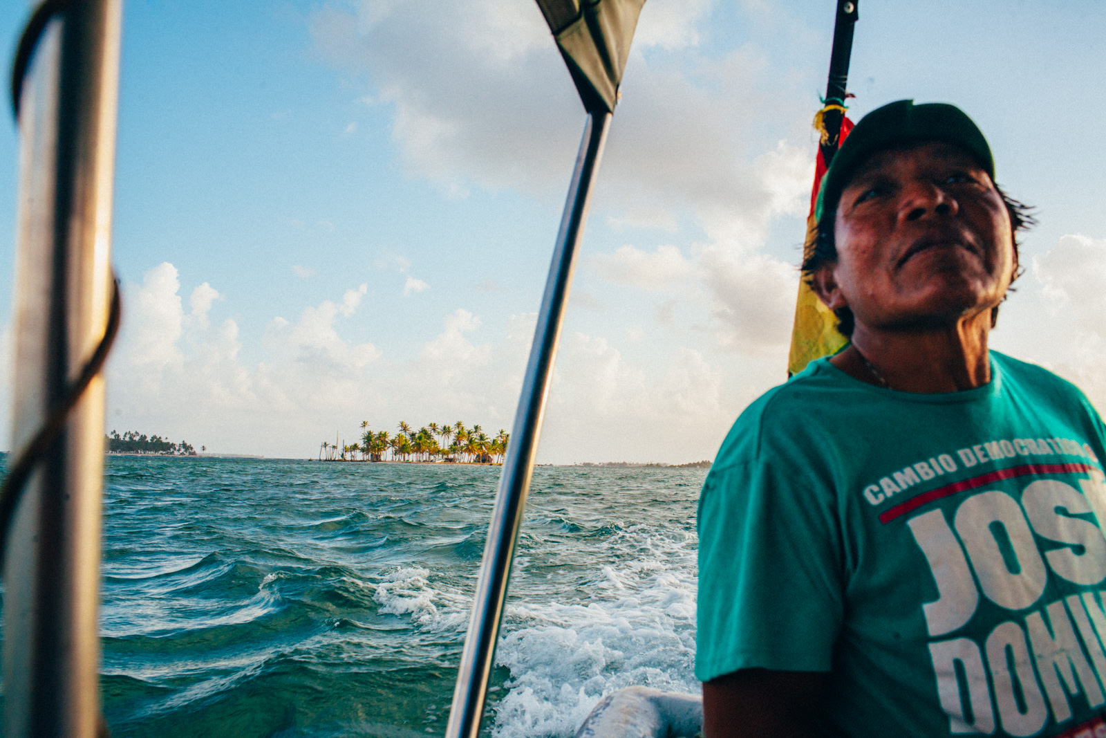 Kuna Captain and paradise islands. San Blas.