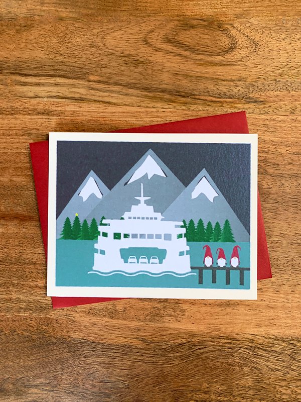 Ferry Gnome Flat Card