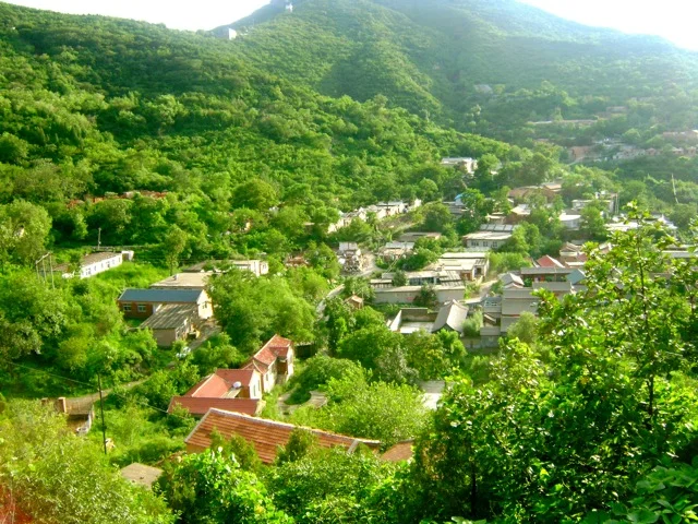 The little village below the restaurant that we stopped at for lunch