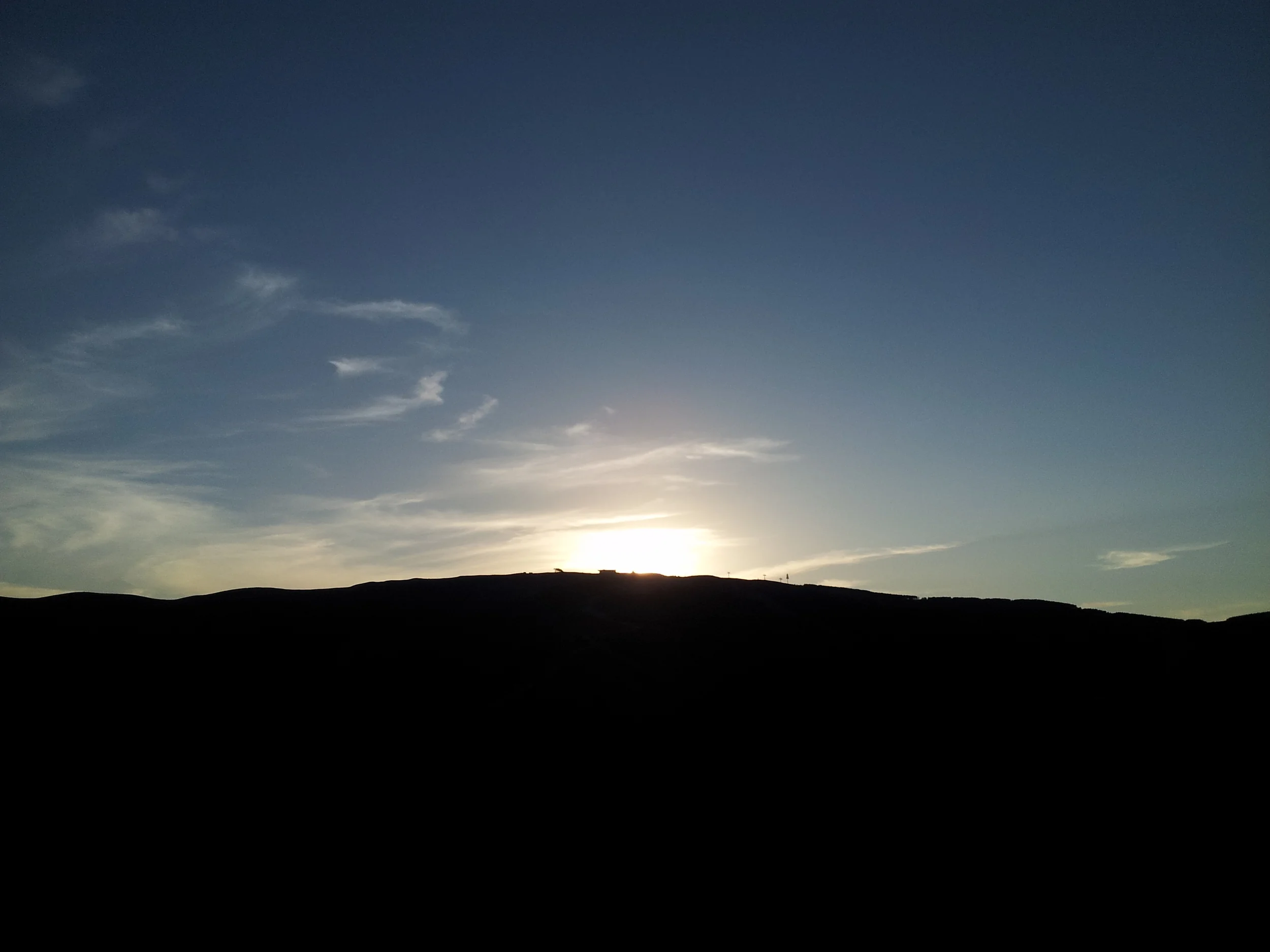And then the sunset in the mountains =)