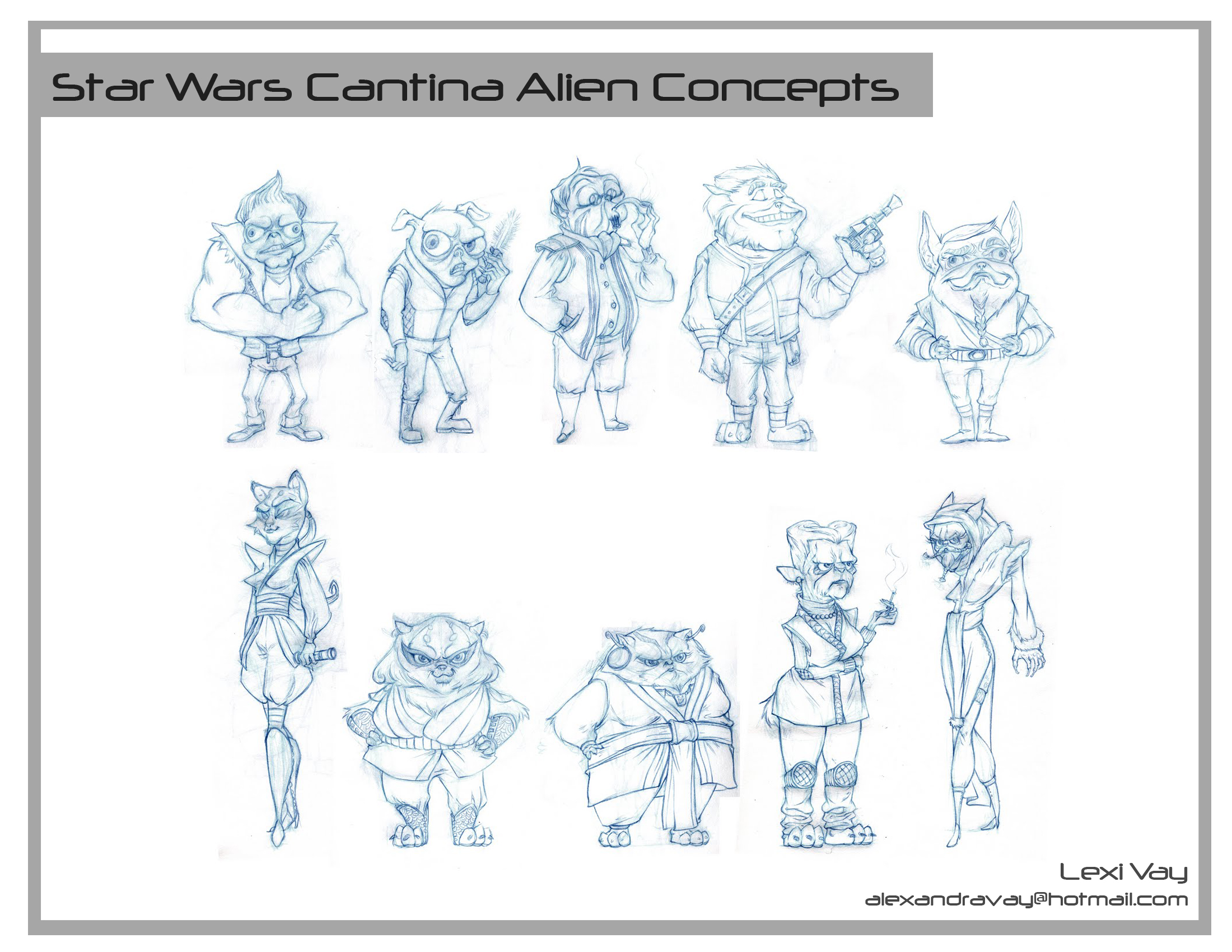Star Wars Cantina Alien Concepts