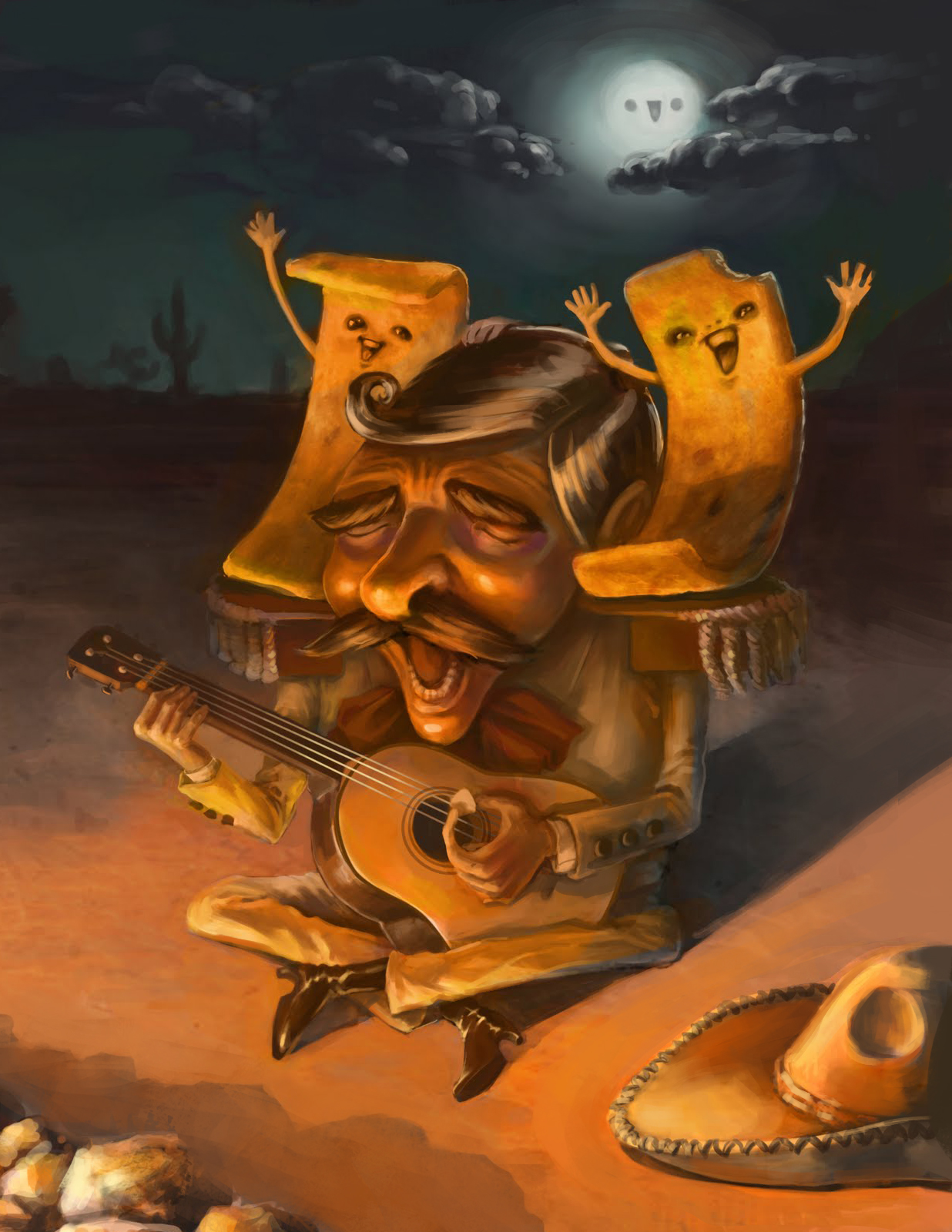 Chips on His Shoulder