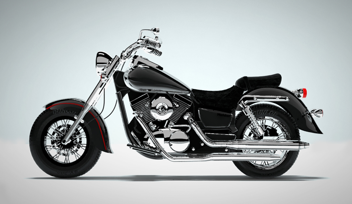 Motorcycle 1 (Texturing and Lighting)