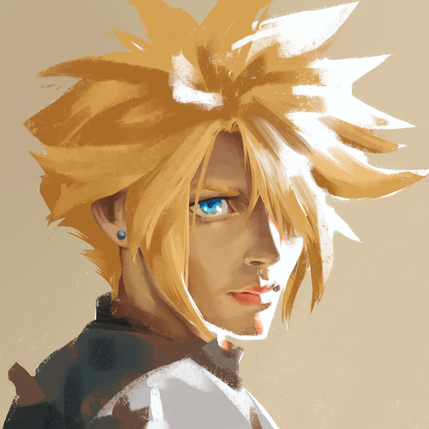 (wip) portrait study but I made it Cloud☁️💖✨ 🤓🤓🤓

&lsquo;twas just gonna be a study, but I&rsquo;ll probably finish it later cause it was really fun to paint😤🌈💖🙌

#cloudstrife #finalfantasyvii #ffvii #ff7remake #portrait #portraitstudy #paint