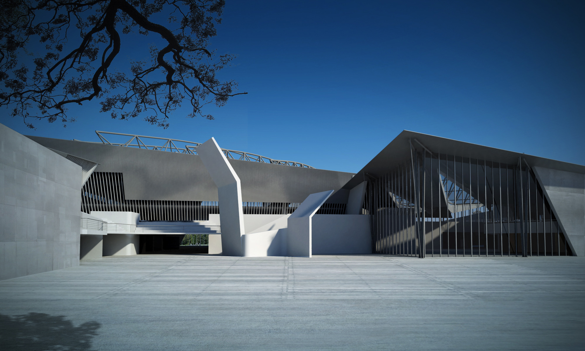 raspador Correa Viajero Adidas Sport Center — ALEJANDRO PARK architect