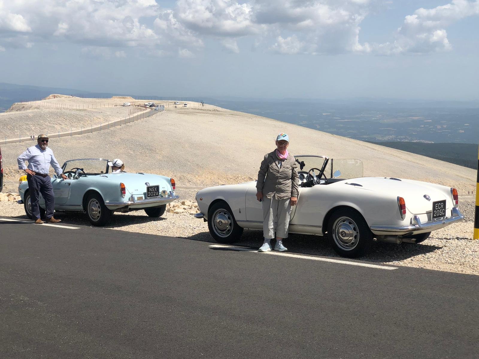 Bridget & Basil and Pandora Mont Ventoux parked - Duncan.jpg