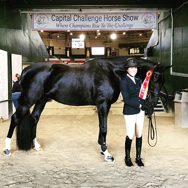 Another great result from Jackie and Black Label today bringing home second in the Amateur Owner 3&rsquo;6 Handy round @capitalchallengehorseshow ❤️
