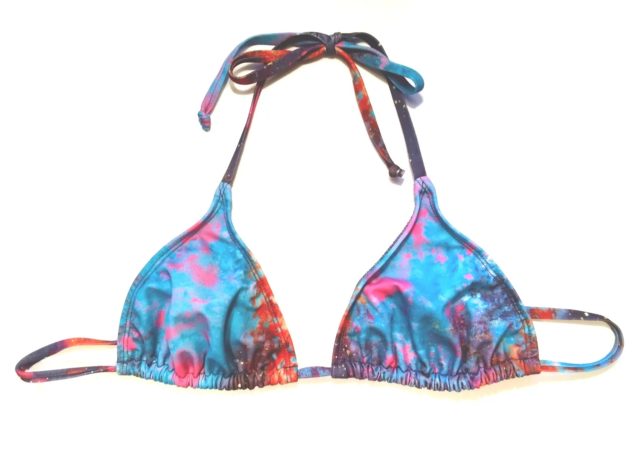 string bikini swimsuit top interstellar space print